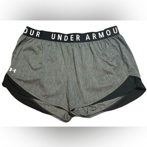 Women's Under Armour Plus Size Play UP 3.0 Gray Athletic Shorts Size 3X